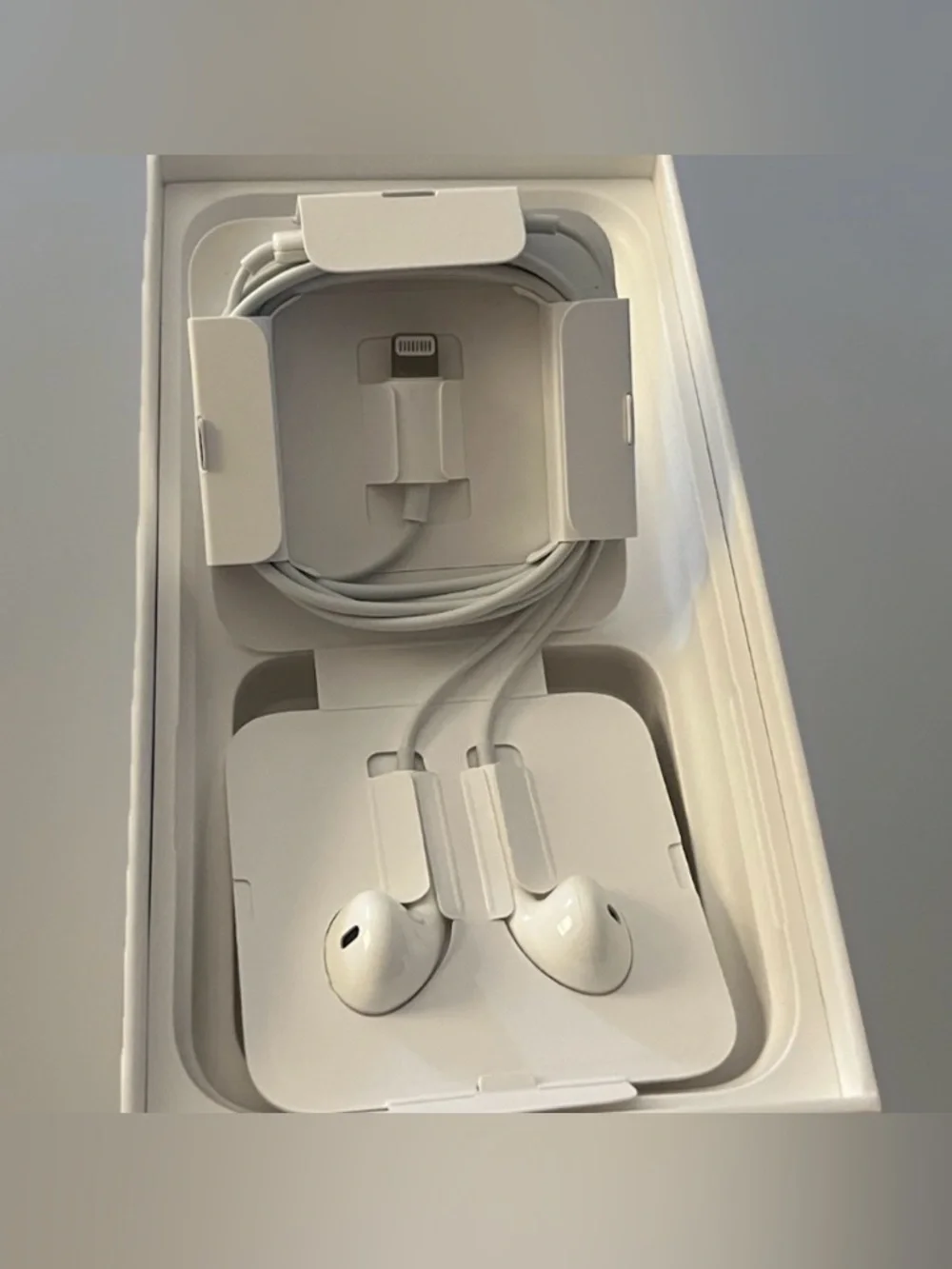 Authentic Apple earbuds with Lightning connector- wired design ~New~
